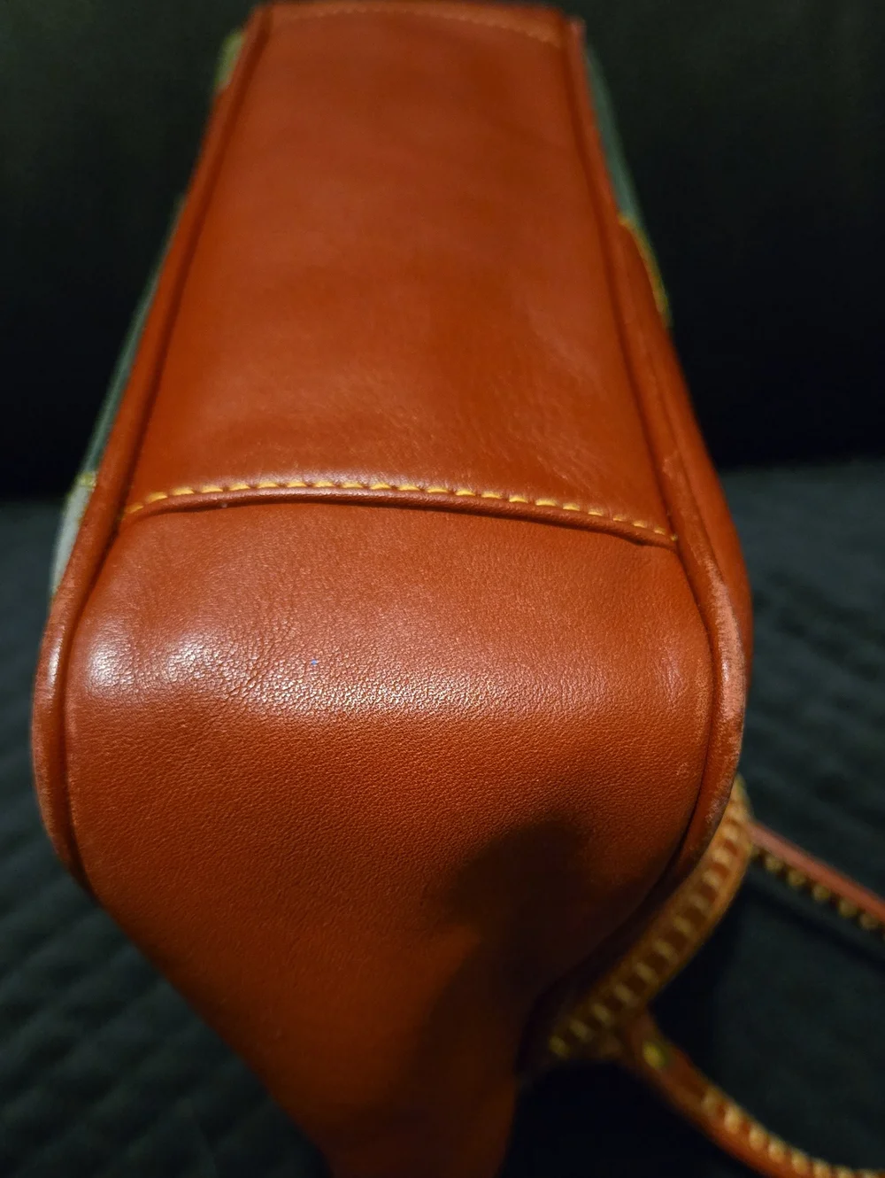 Rare Vintage Isabella Fiore Leather embroidered Hand bag